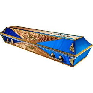 Гроб обитый тканью "Бабочка"